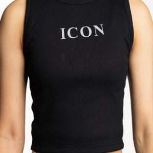 BODY FITTED WOMEN’S TANK TOP – BLACK